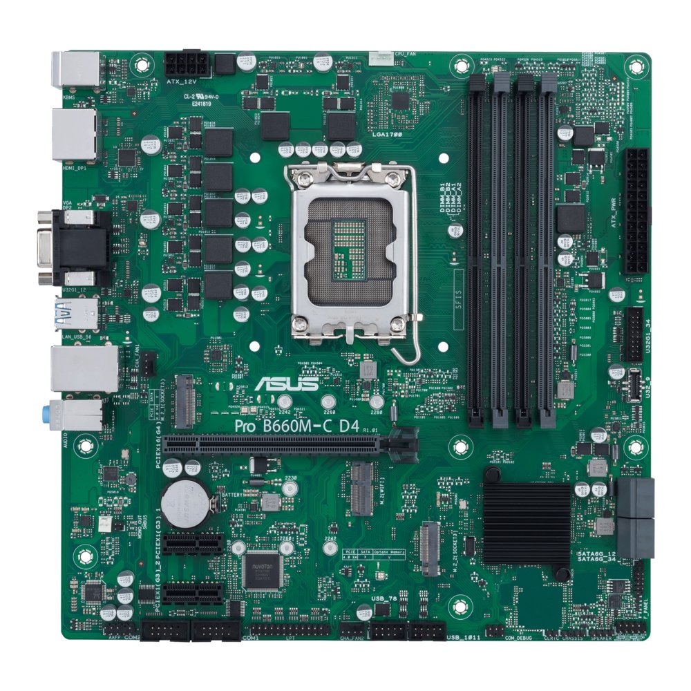 ASUS PRO B660M-C D4-CSM Intel B660 LGA 1700 micro ATX – 0