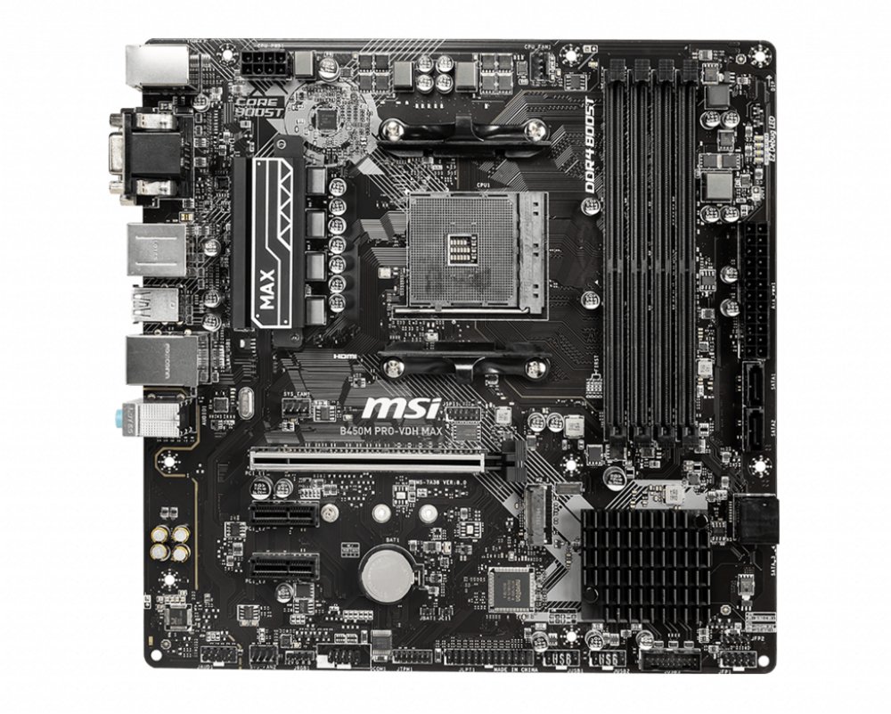 MB MSI B450M Pro-VDH / Am4 / B450 / 4xDDR4 / Micro-ATX – 5