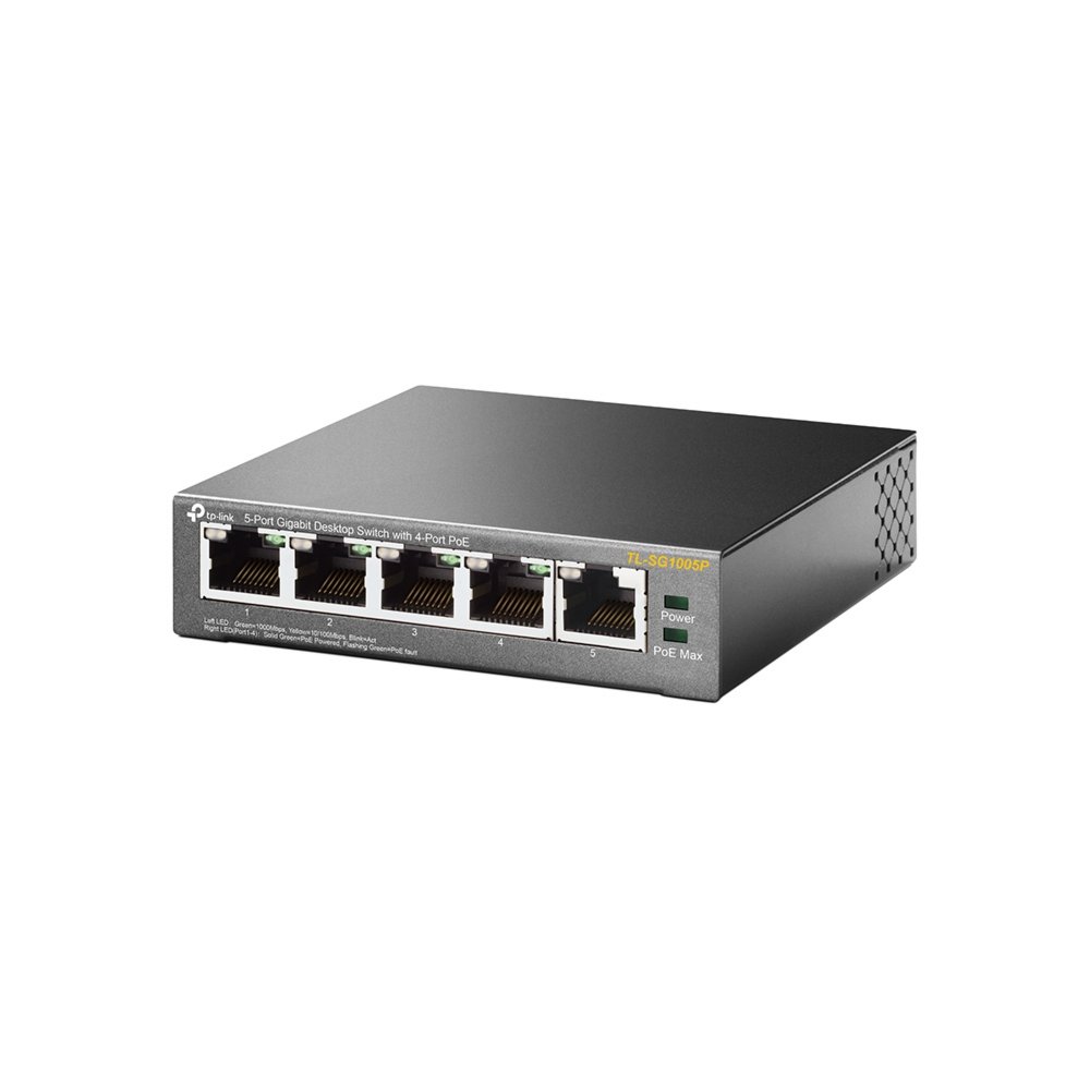TP-LINK TL-SG1005P Unmanaged Gigabit Ethernet (10/100/1000) Power over Ethernet (PoE) Zwart – 2