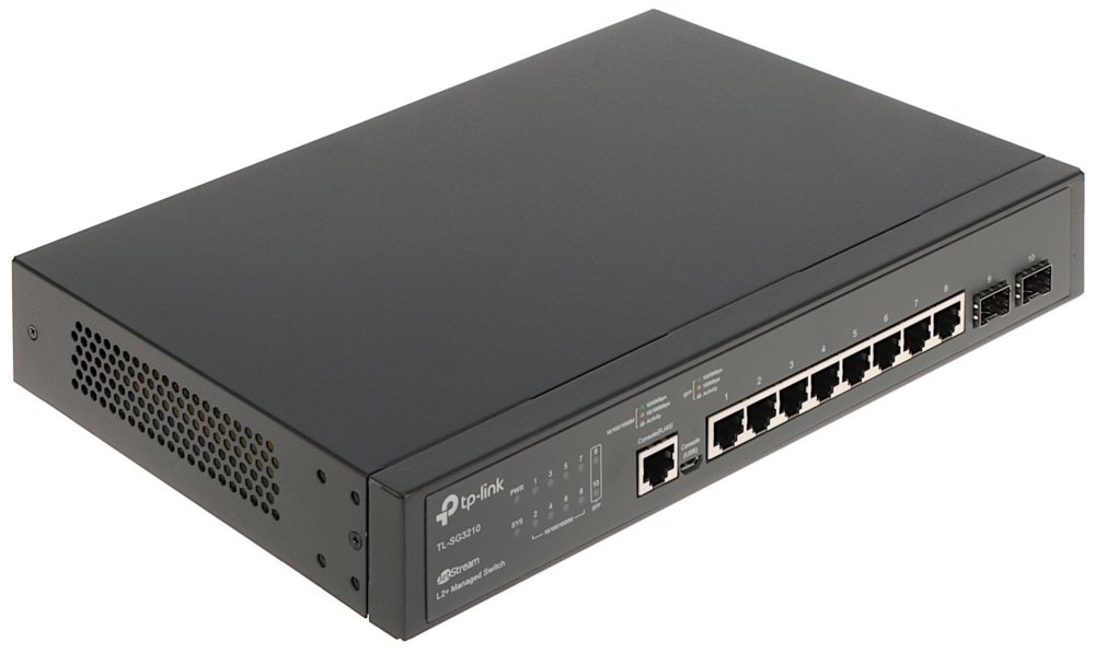 TP-Link TL-SG3210 Managed L2 Gigabit Ethernet (10/100/1000) Power over Ethernet (PoE) Zwart – 0