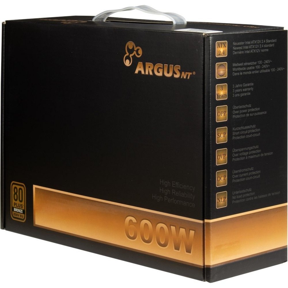 Inter-Tech Argus BPS-600 power supply unit 600 W 20+4 pin ATX ATX Zwart – 4