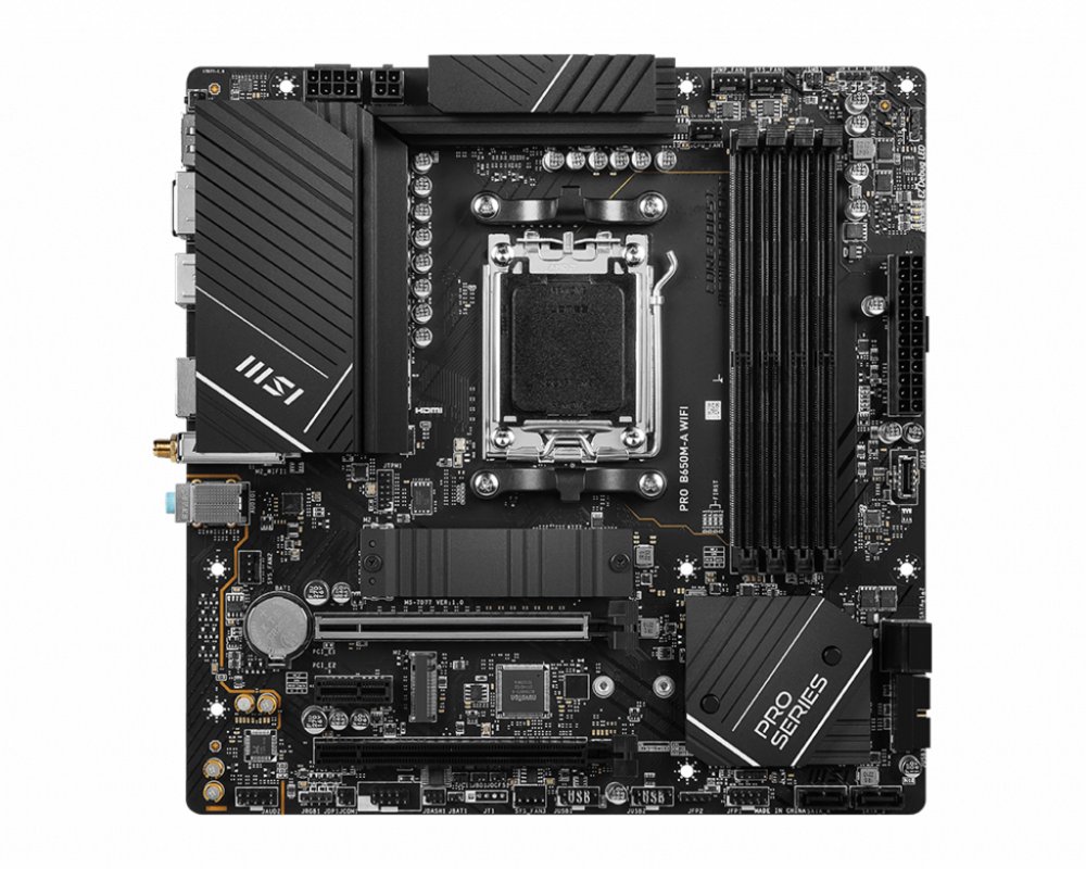 MSI PRO B650M-A WIFI AMD B650 Socket AM5 micro ATX – 0