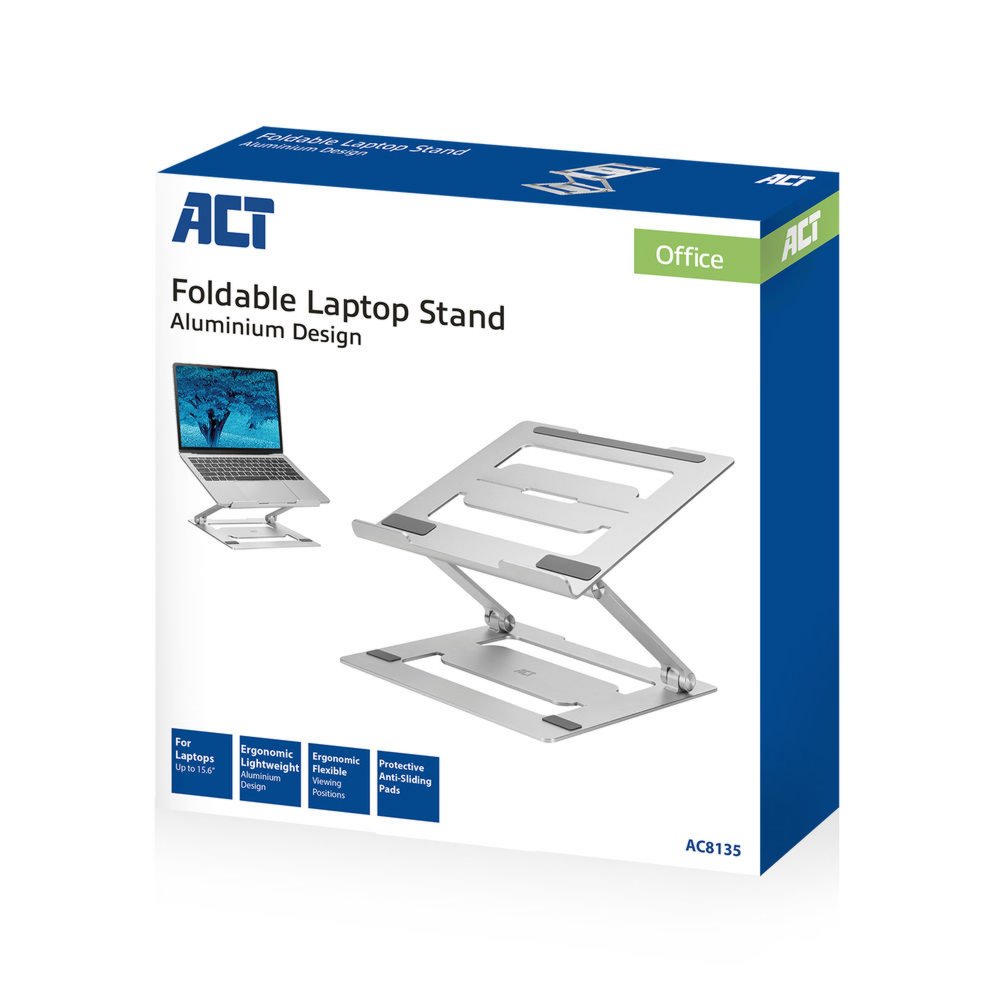 ACT AC8135 notebookstandaard Grijs 39,6 cm (15.6″) – 3
