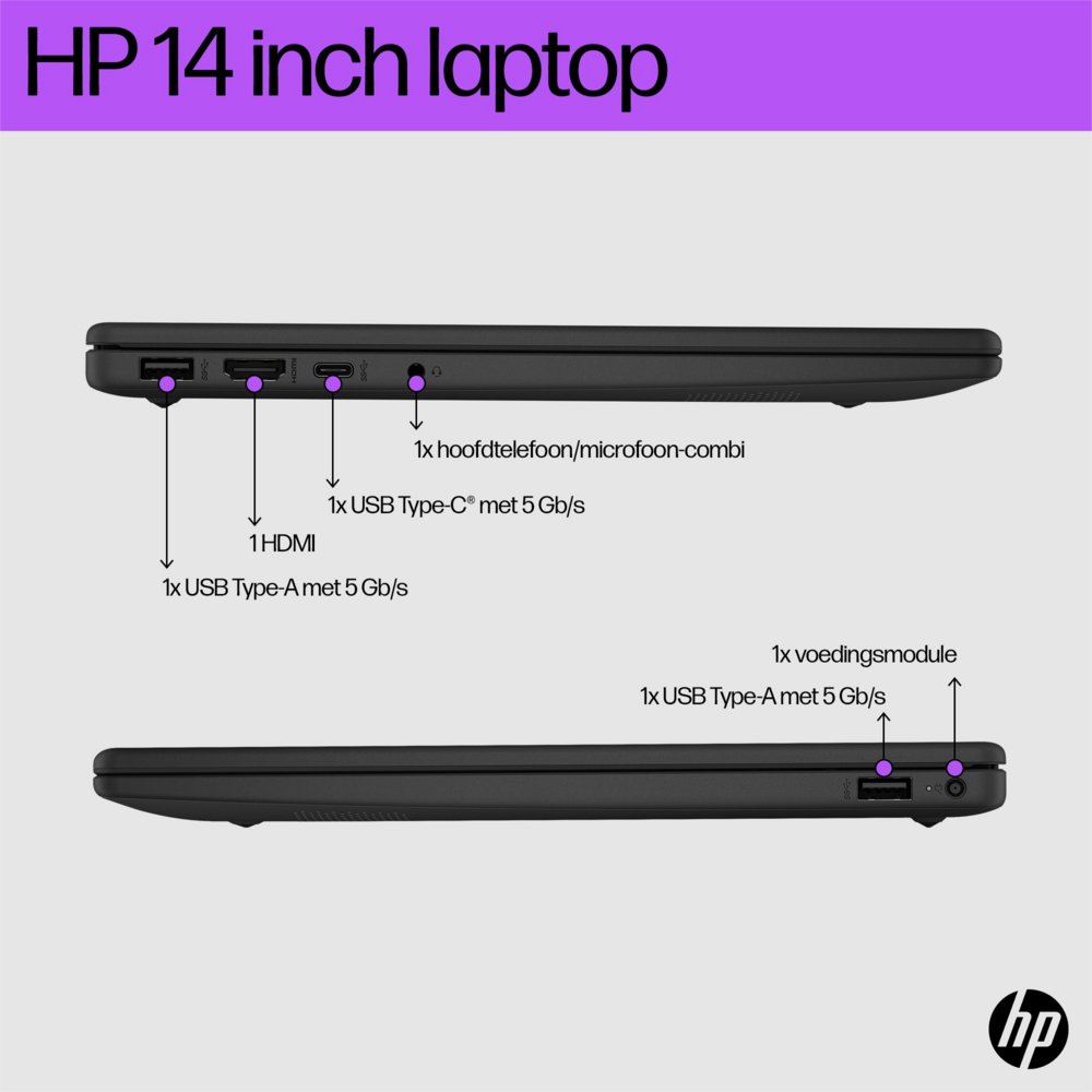 HP 14-EM0630ND 14.0 F-HD RYZEN 3 7320 / 8GB / 256GB / W11Hs REFURBISHED – 15