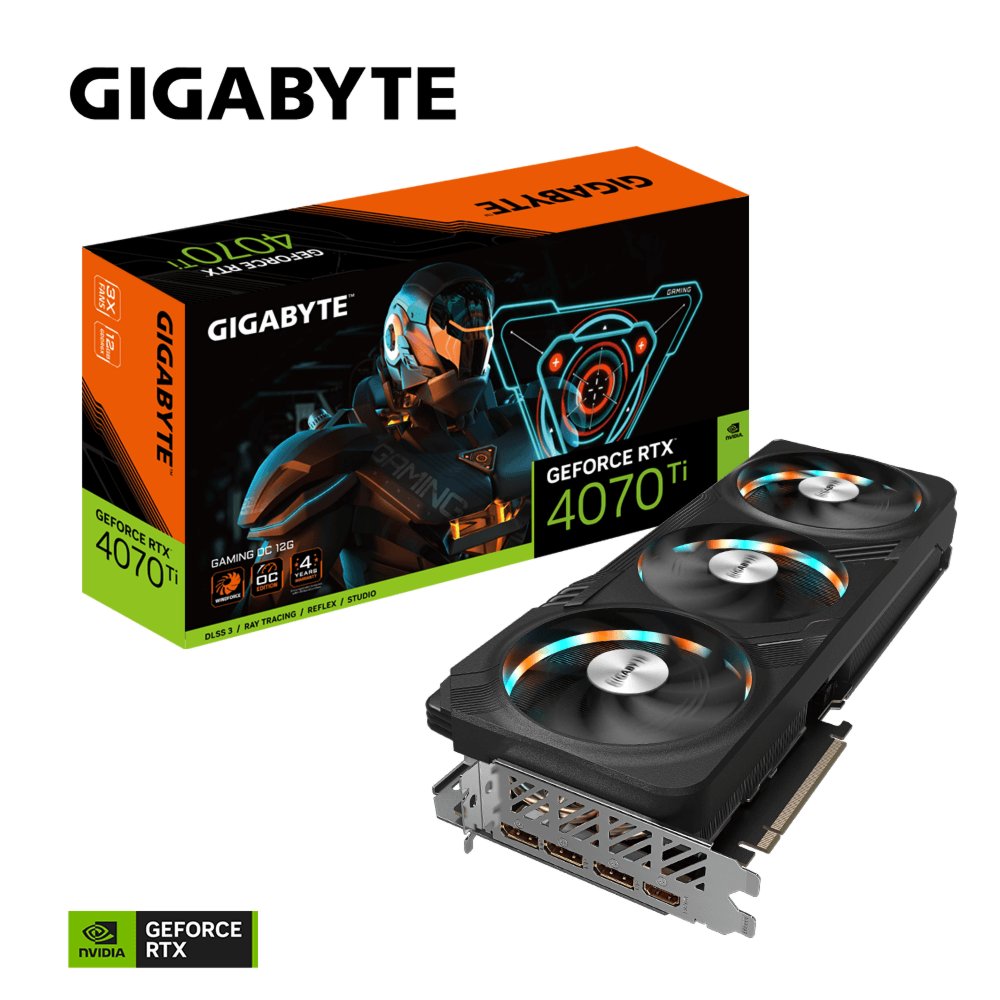 Gigabyte GeForce RTX­­ 4070 Ti GAMING OC 12G NVIDIA GeForce RTX 4070 Ti 12 GB GDDR6X – 8