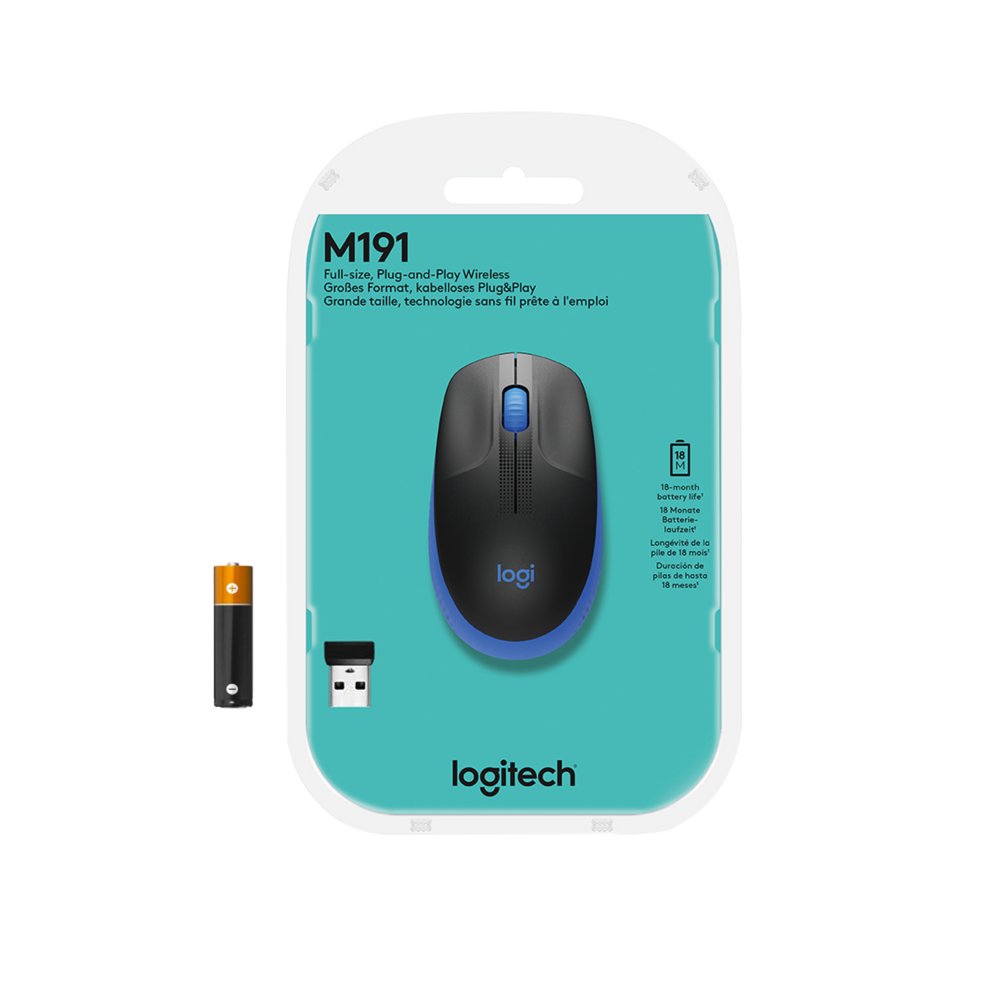 Logitech M190 Full-Size Wireless Mouse – 5