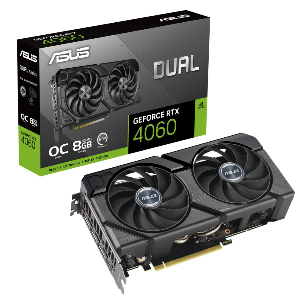 ASUS Dual -RTX4060-O8G-EVO NVIDIA GeForce RTX 4060 8 GB GDDR6 – 12