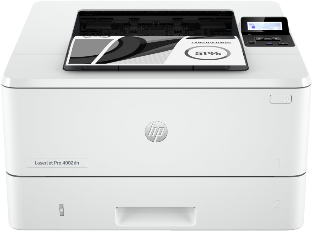 HP LaserJet Pro 4002dn printer, Zwart-wit, Printer voor Kleine en middelgrote ondernemingen, Print, Dubbelzijdig printen; Eerste pagina snel gereed; Energiezuinig; Compact formaat; Optimale beveiliging – 0