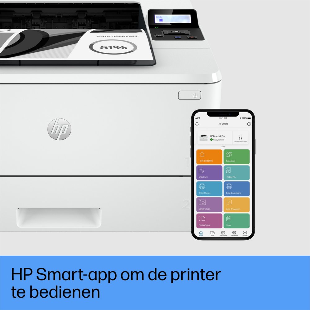 HP LaserJet Pro 4002dn printer, Zwart-wit, Printer voor Kleine en middelgrote ondernemingen, Print, Dubbelzijdig printen; Eerste pagina snel gereed; Energiezuinig; Compact formaat; Optimale beveiliging – 8