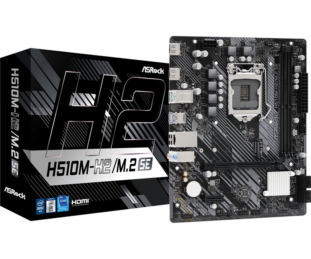 FAsrock H510M-H2/M.2 SE Intel H470 LGA 1200 (Socket H5) micro ATX – 0