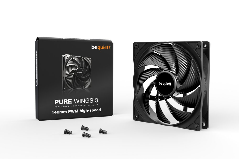 be quiet! Pure Wings 3 140mm PWM high-speed Computer behuizing Ventilator 14 cm Zwart 1 stuk(s) – 2