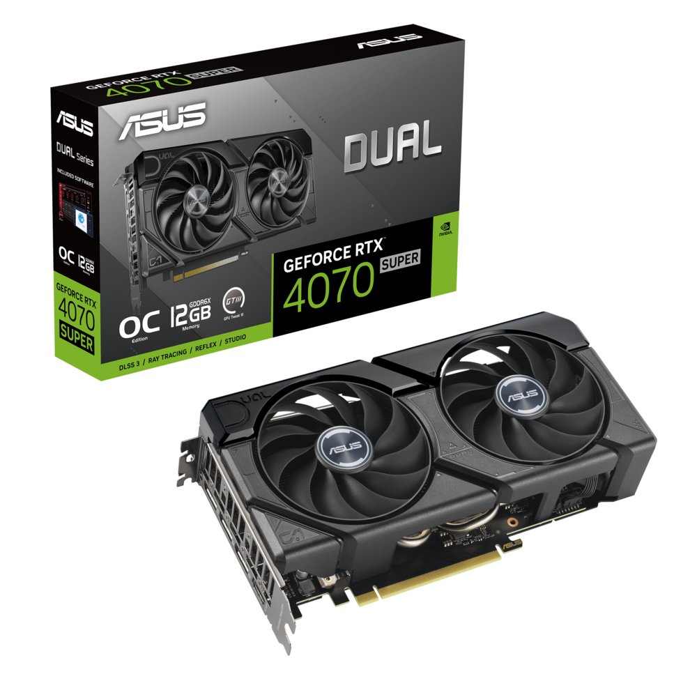 ASUS Dual -RTX4070S-O12G-EVO NVIDIA GeForce RTX 4070 SUPER 12 GB GDDR6X – 0