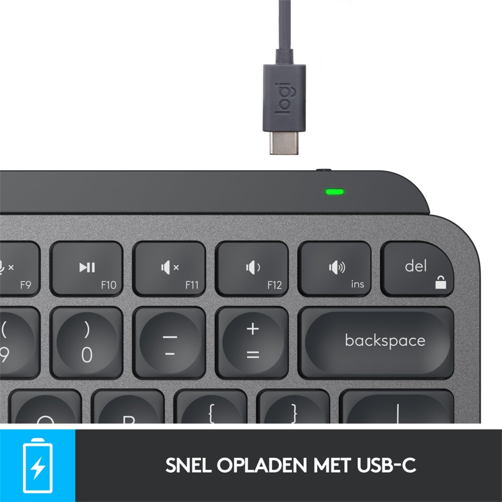 Logitech MX Keys Mini Minimalist Wireless Illuminated Keyboard – 8