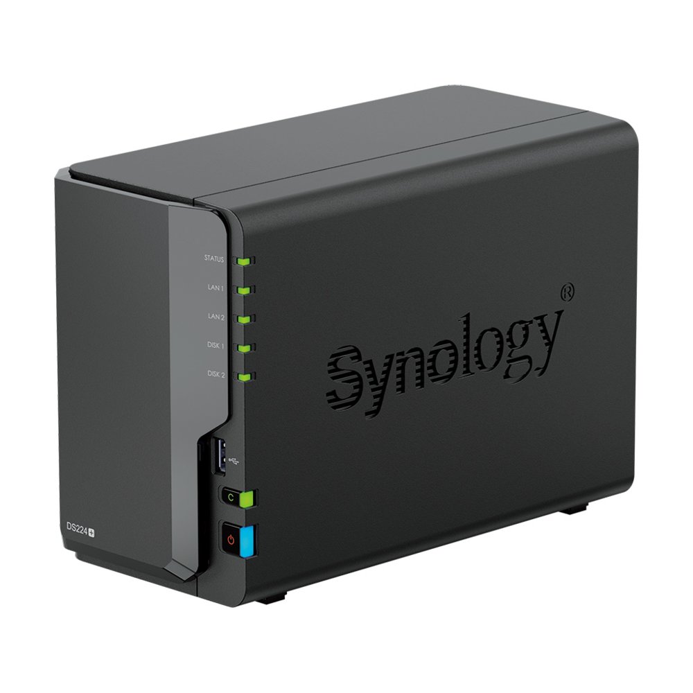 Synology DiskStation DS224+ data-opslag-server NAS Desktop Ethernet LAN Zwart J4125 – 1