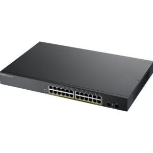 Zyxel GS1900-24HP Managed Gigabit Ethernet (10/100/1000) 1U Zwart - Afbeelding 1