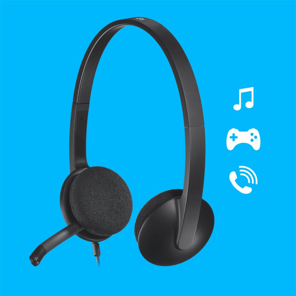 Logitech H340 USB Computer Headset Met digitale audio – 11