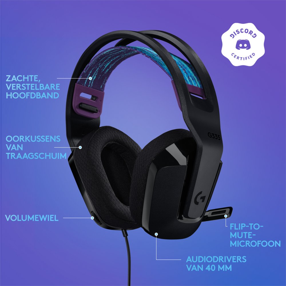 Logitech G G335 Wired Gaming Headset Bedraad Hoofdband Gamen Zwart – 6