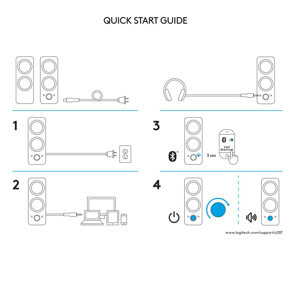 Logitech Z207 Bluetooth-computerspeakers – 17