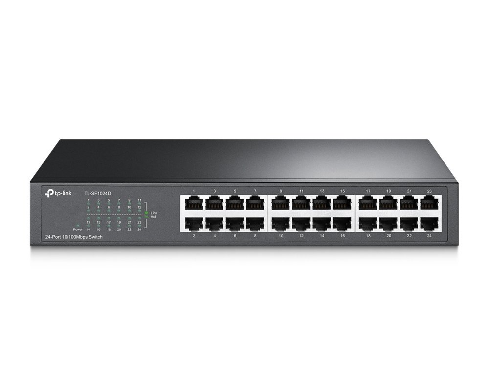 TP-LINK TL-SF1024D netwerk-switch Fast Ethernet (10/100) Zwart RETURNED – 0