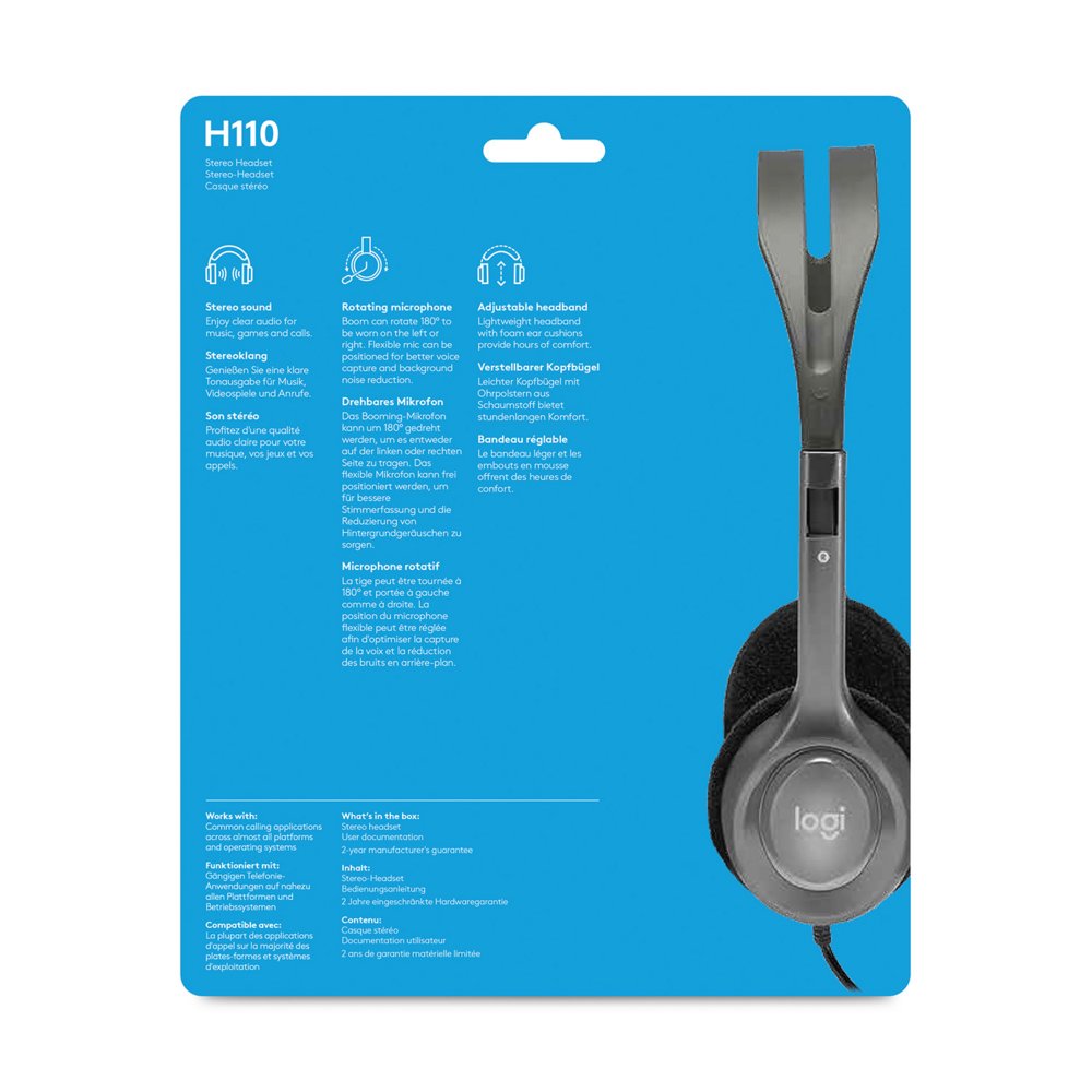 Logitech H110 headset – 7