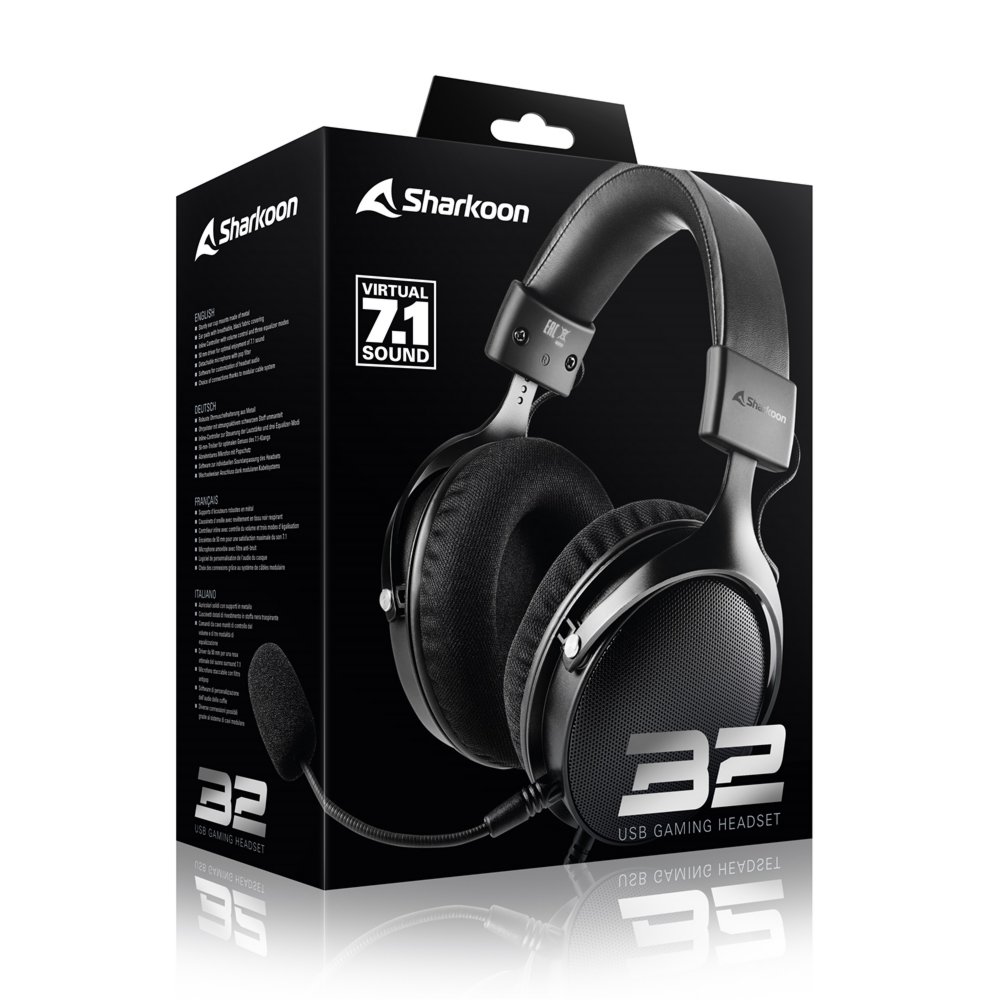 Sharkoon B2 Headset Bedraad Hoofdband Gamen Zwart – 6