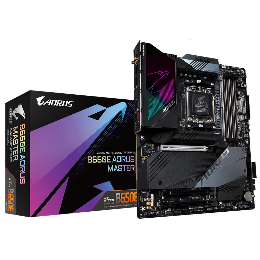 Gigabyte B650E AORUS MASTER (rev. 1.0) AMD B650 Socket AM5 ATX – 0