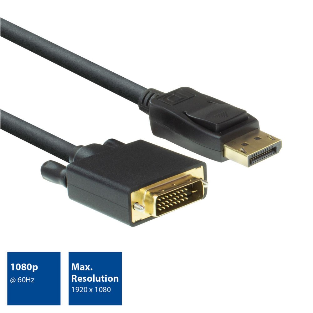 ACT Displayport – DVI M/M 1.8M – 2