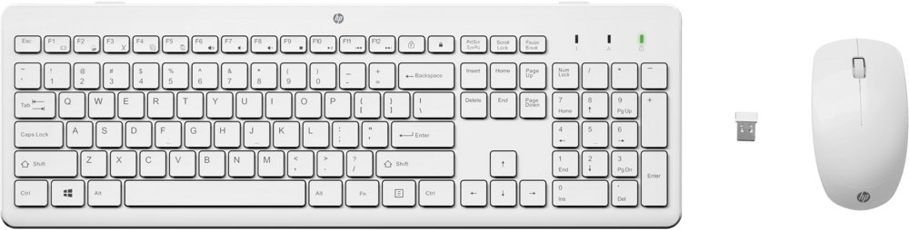 HP 230 draadloze muis- en toetsenbordcombo, Qwerty Wit/White – 0