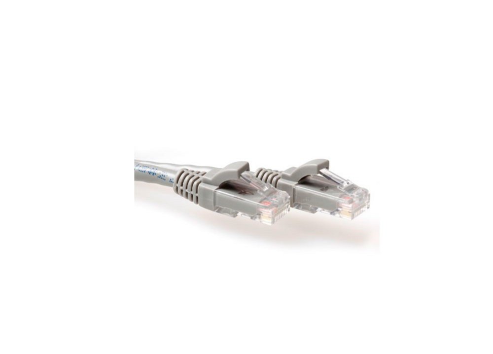 ACT Grijze 4 meter UTP CAT6A patchkabel snagless met RJ45 connectoren – 0