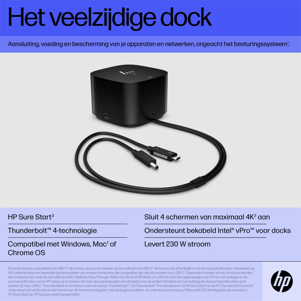 HP Thunderbolt Dock 280W G4 met combokabel – 6