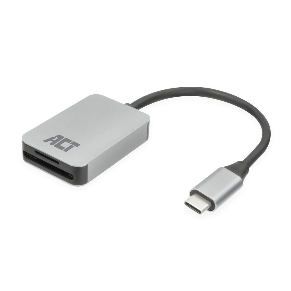 ACT AC7056 geheugenkaartlezer USB 3.2 Gen 1 (3.1 Gen 1) Type-C Grijs – 1