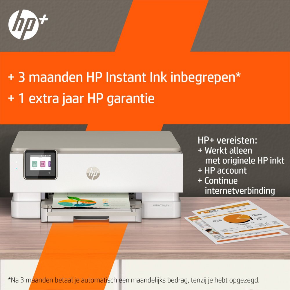 HP ENVY HP Inspire 7220e All-in-One printer, Kleur, Printer voor Home, Printen, kopiëren, scannen, Draadloos; HP+; Geschikt voor HP Instant Ink; Scan naar pdf – 20