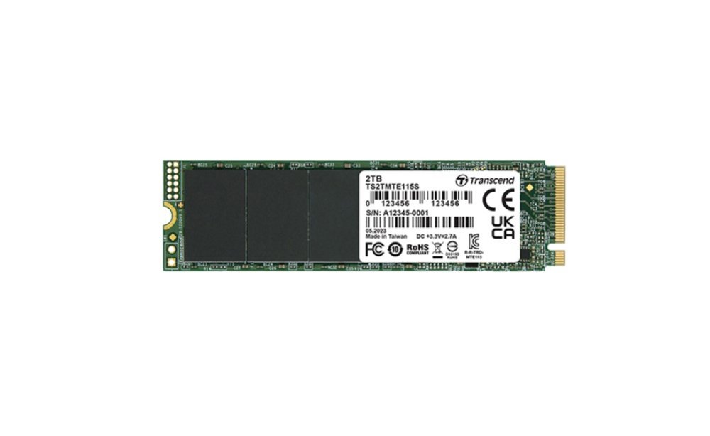 Transcend PCIe SSD 115S M.2 250 GB PCI Express 3.0 NVMe 3D NAND – 0