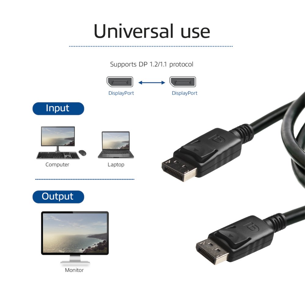 ACT DisplayPort aansluitkabel male-male – 1