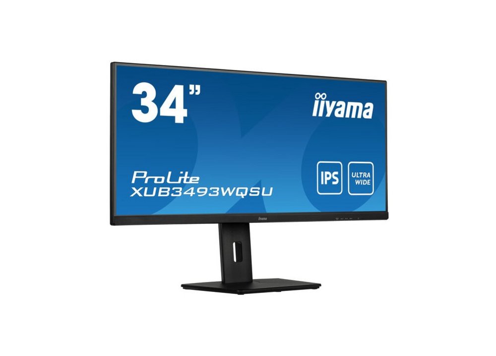 iiyama ProLite XUB3493WQSU-B5 computer monitor 86,4 cm (34″) 3440 x 1440 Pixels UltraWide Quad HD LED Zwart RENEWED – 0