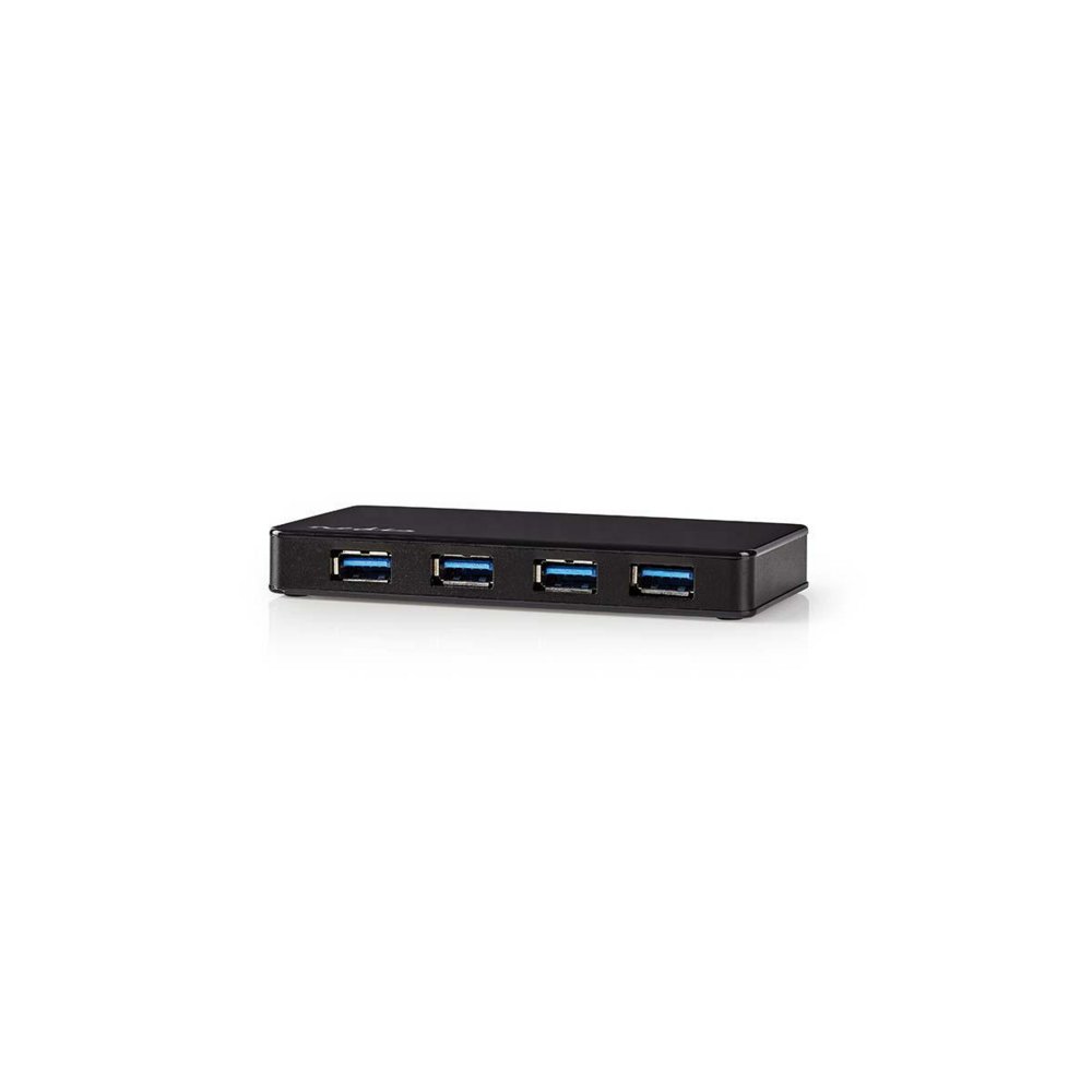 Nedis UHUBU3420BK interface hub USB 3.2 Gen 1 (3.1 Gen 1) Micro-B Zwart – 0