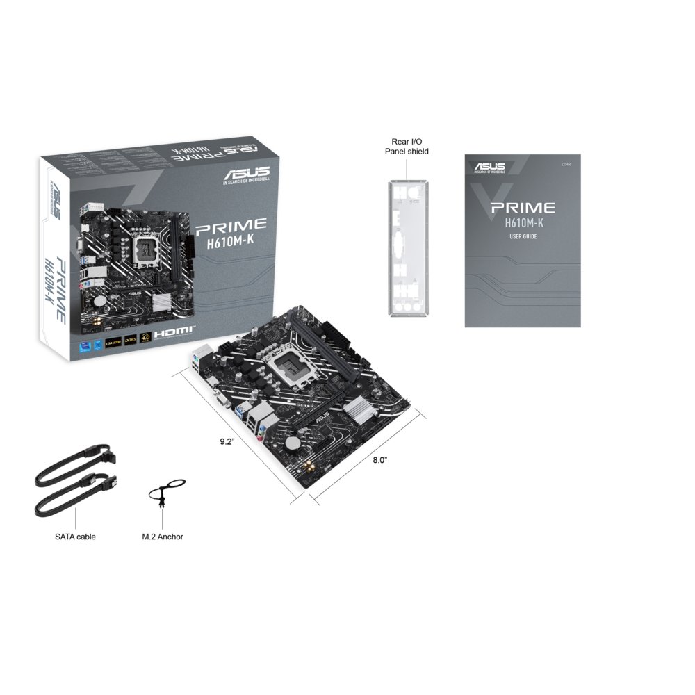 ASUS Prime H610M-K Intel H610 LGA 1700 micro ATX – 7