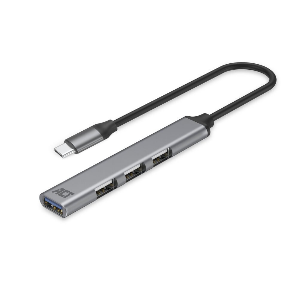 ACT AC6425 interface hub USB 3.2 Gen 1 (3.1 Gen 1) Type-C 5000 Mbit/s Grijs – 1