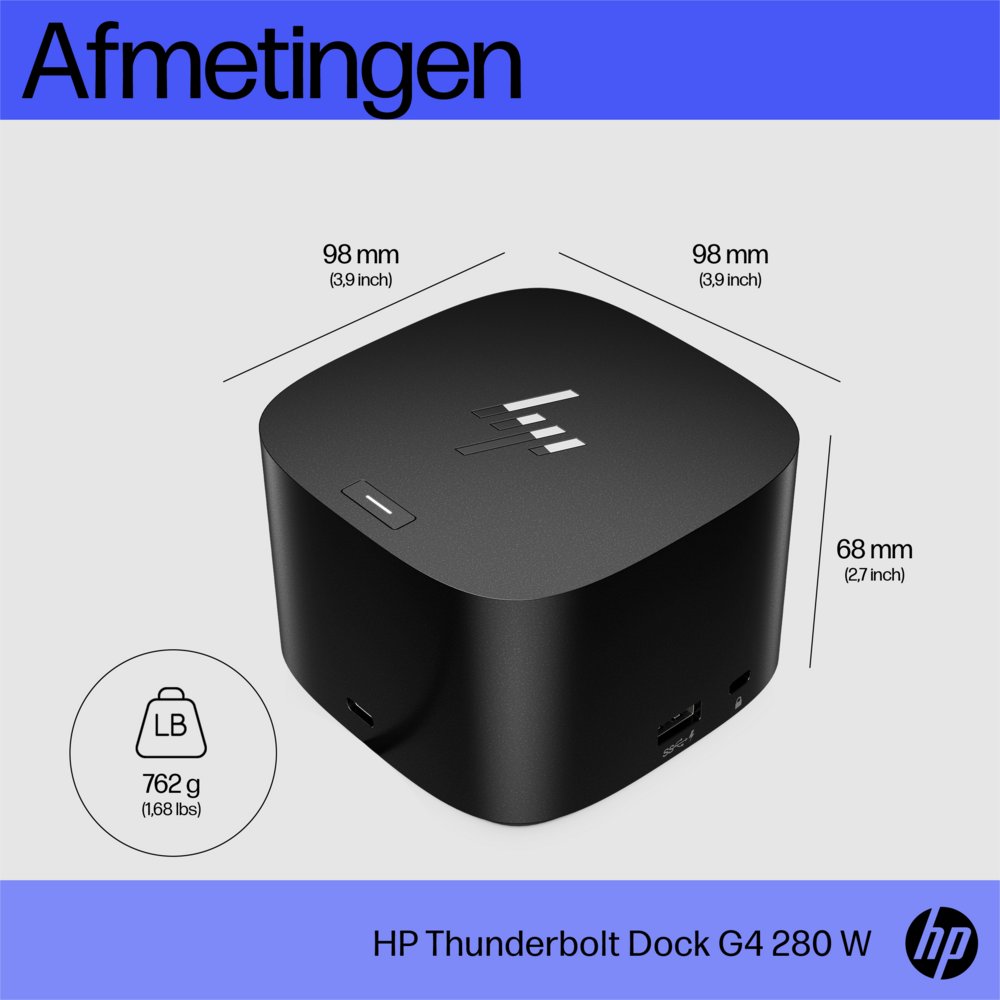 HP Thunderbolt Dock 280W G4 met combokabel – 10