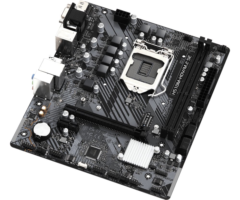 Asrock H510M-HDV/M.2 SE Intel H470 LGA 1200 (Socket H5) micro ATX – 2