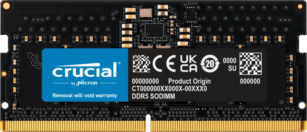 Crucial 8GB (1x8GB) DDR5-5600 CL 46 SO-DIMM RAM Notebook Speicher geheugenmodule 5600 MHz ECC – 0