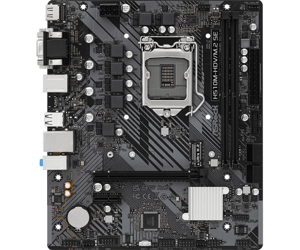 Asrock H510M-HDV/M.2 SE Intel H470 LGA 1200 (Socket H5) micro ATX – 0