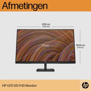 HP V27i G5 27" | 1920x1080 IPS | 75Hz | Monitor - Afbeelding 9