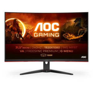 AOC C32G2ZE/BK 32" | 2560 x 1440 VA | 240Hz | Gaming Monitor - Afbeelding 1