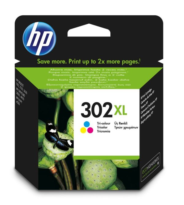HP 302XL | Originele High-Capacity Drie-Kleuren Inktcartridge - 0