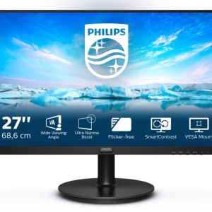 Philips 271V8L/00 27" | 1920x1080 Full HD VA | 75Hz | 4ms | SmartContrast | Flicker-Free | LowBlue Mode | Monitor - Afbeelding 1