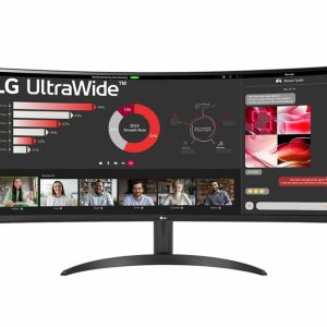 LG 34WR50QK-B 34'' | 3440x1440 VA | 100Hz | HDR10 | FreeSync | UltraWide Monitor - Afbeelding 1