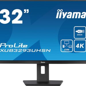 iiyama ProLite XUB3293UHSN-B5 31.5" | 3840x2160 4K IPS | 60Hz | Monitor - Afbeelding 1