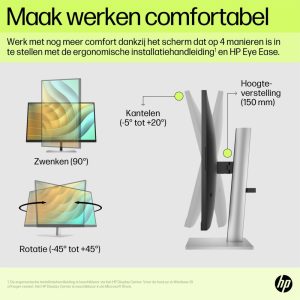 HP E27u G5 27" | 2560 x 1440 75Hz | USB-Hub | Monitor - Afbeelding 13