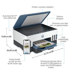 HP Smart Tank 7006 AiO Inkjetprinter | 4800 x 1200 DPI | Wifi | Kleur - Afbeelding 23
